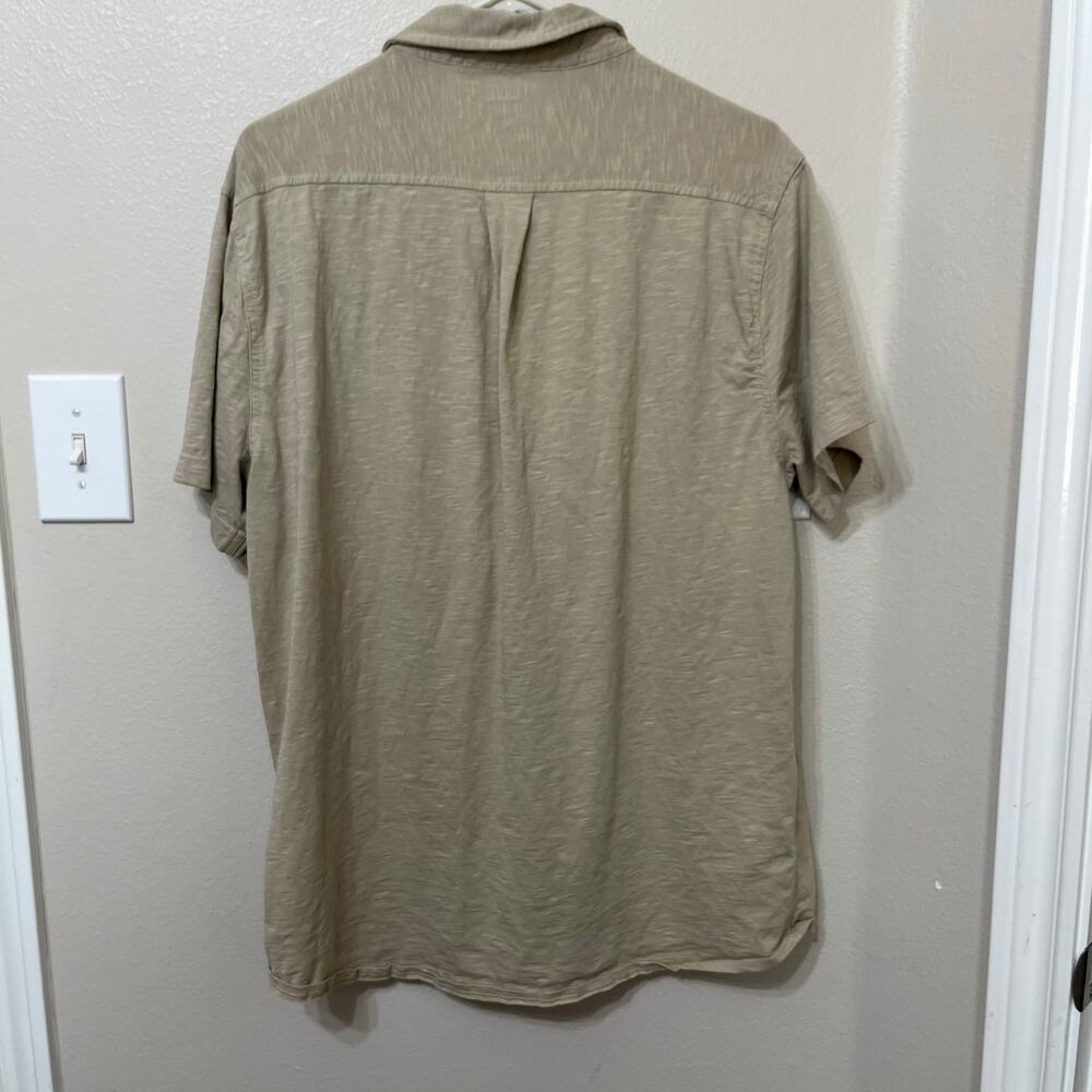 J.Crew Men’s Button Down Shirt Sz XL Tan Stretch Soft - Picture 2 of 6